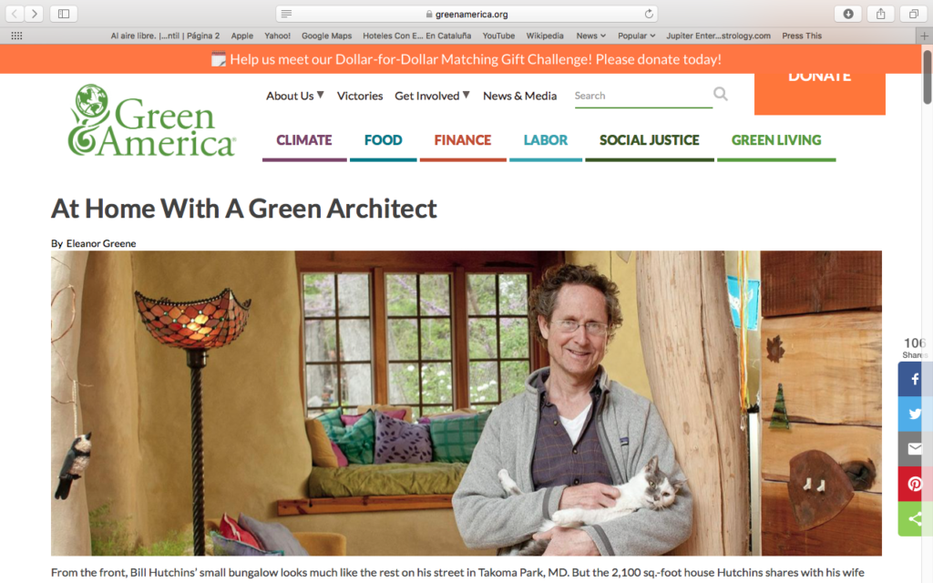 Bill Hutchins featured in Green America