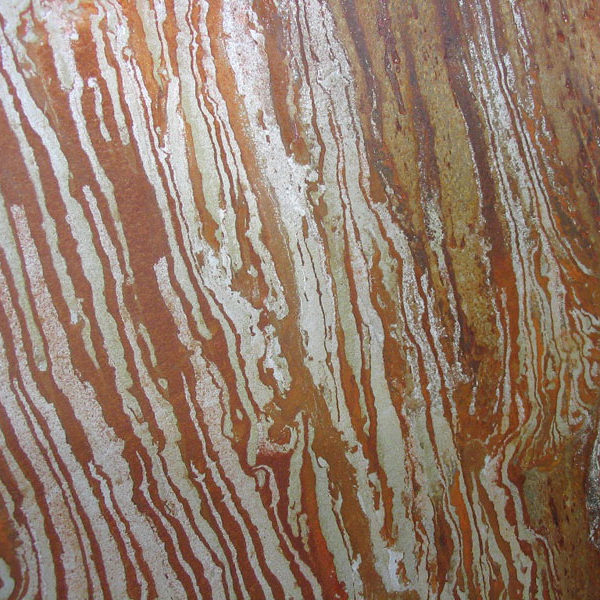 Striated copper plate